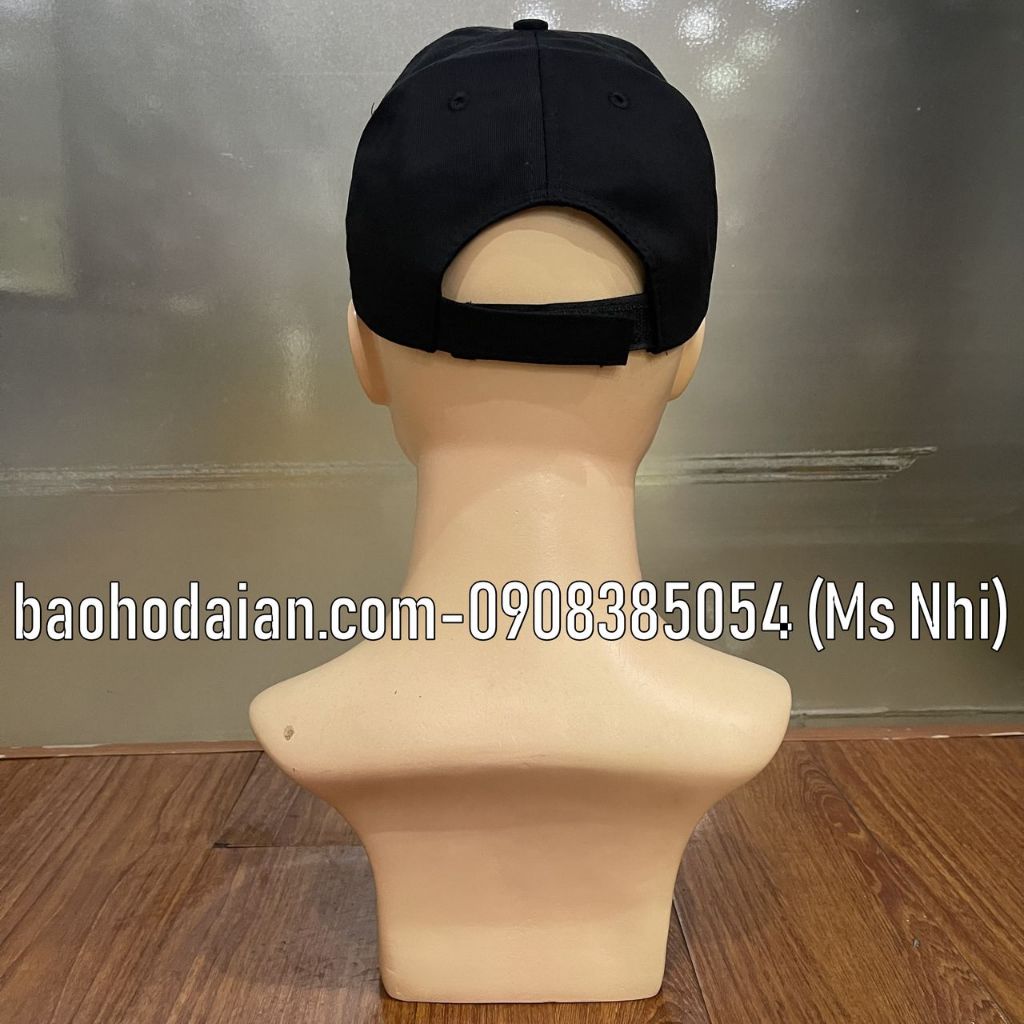 Nón kết vệ sĩ màu đen SECURITY chất liệu vải kaki