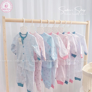 Bộ Tay Dài Cotton Sơ Sinh Miomio 100% Cotton - CHÍNH HÃNG