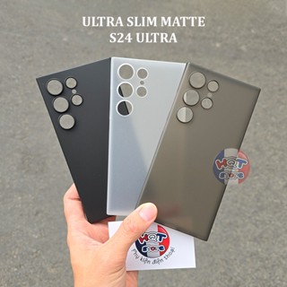Ốp lưng siêu mỏng Ultra Slim 0.4mm (Matte) cho S24 Ultra nhám chống bám vân tay