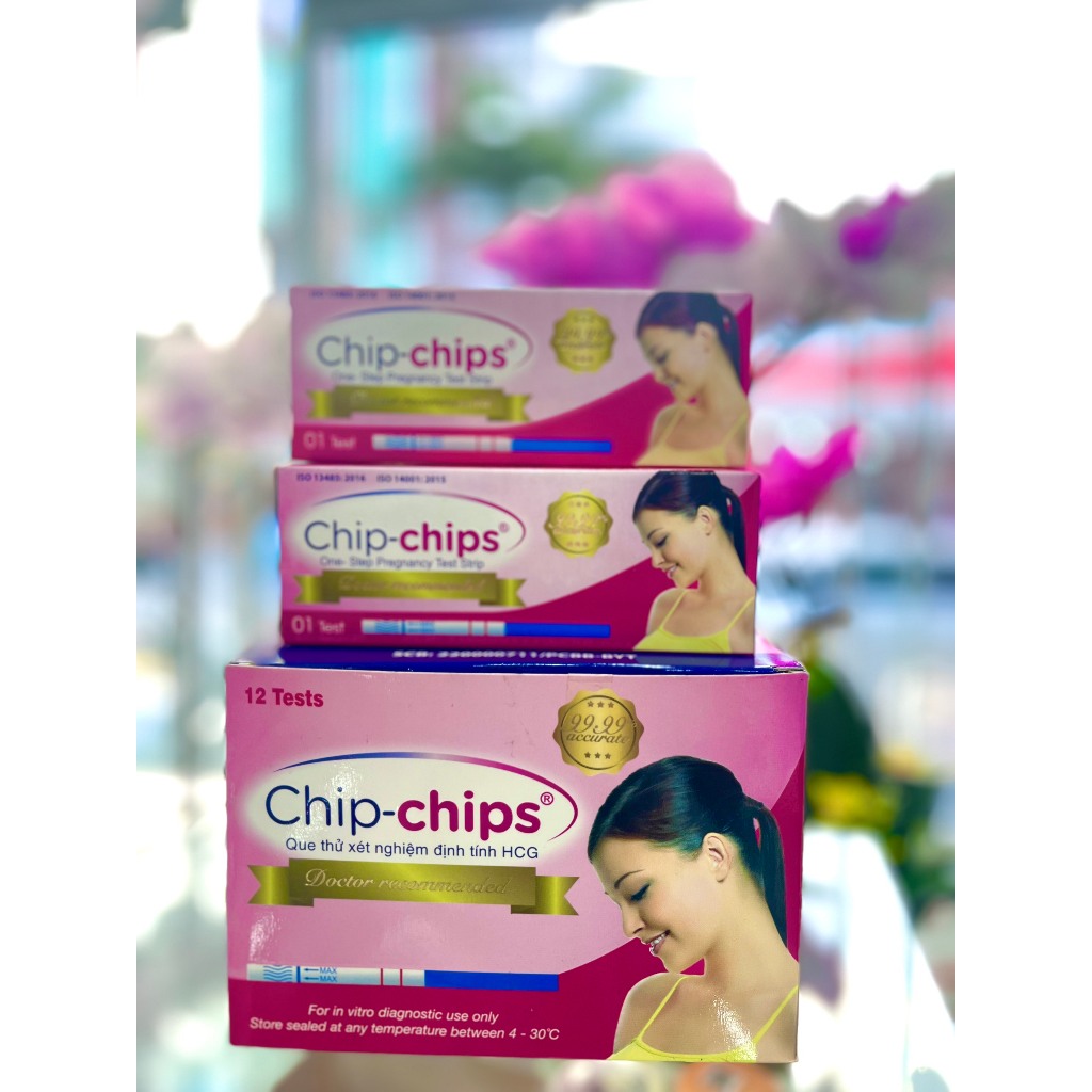 QUE THỬ THAI CHIP-CHIPS CHO KẾT QUẢ NHANH CHÍNH XÁC