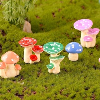 Mô hình Nấm bụi mô phỏng mini, phụ kiện trang trí tiểu cảnh, DIY, terrarium