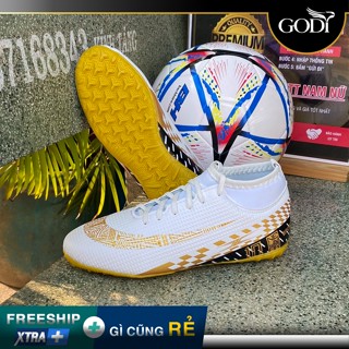 size 36_37_38 đến 44, Giày đá banh nam nữ trẻ em sân nhân tạo giày đá bóng đẹp rẻ có size cho bé số nhỏ cổ cao màu vàng