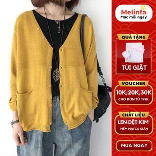  Áo khoác len cardigan nữ chất len mềm mịn co giãn trẻ trung mùa thu đông mã VAA0426