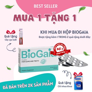 [MUA 1 TẶNG 1] HƠI THỞ SẠCH, HẾT HÔI MIỆNG với Viên ngậm men vi sinh BioGaia ProDentis, NK Thụy Điển