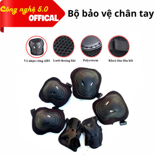 [FREESHIP] Đồ Bảo Hộ Tay Chân, Bộ Bảo Vệ Tay Chân + Đầu Gối Cao Cấp Thể Thao Cho Mọi Lứa Tuổi