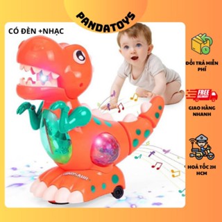 Đồ chơi Khủng long chạy pin có nhạc có đèn phát sáng cho bé