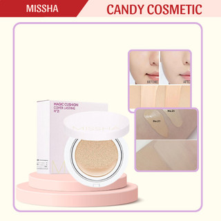 Phấn Nước Cushion Kiềm Dầu Che Phủ Cao MISSHA Cushion SPF50+/PA+++ 15g (Màu Trắng)