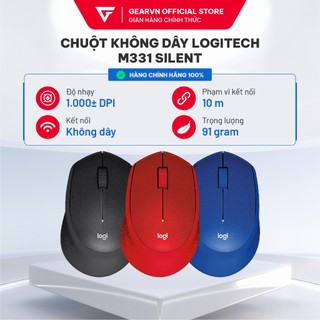 Chuột không dây Logitech M331 Silent Black
