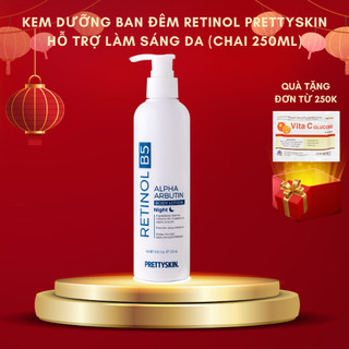 Kem Dưỡng Tái Tạo Phục Hồi Ban Đêm Retinol Prettyskin Hỗ Trợ Làm Sáng Da Hàn Quốc (Chai/ 250ml)