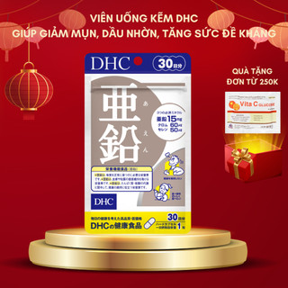 Viên uống kẽm DHC giúp giảm mụn, giảm dầu nhờn, tăng sức đề kháng (Gói 30v/ Gói 15v)