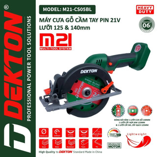 Máy cắt cầm tay đa năng dekton / m21-cs05bl / brushless / dùng lưỡi 125-140mm/ chân pin phổ thông makita