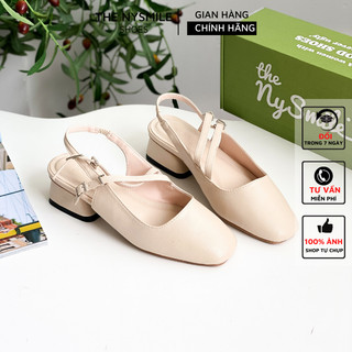 Giày búp bê mũi vuông quai hậu - thenysmile - fukaa