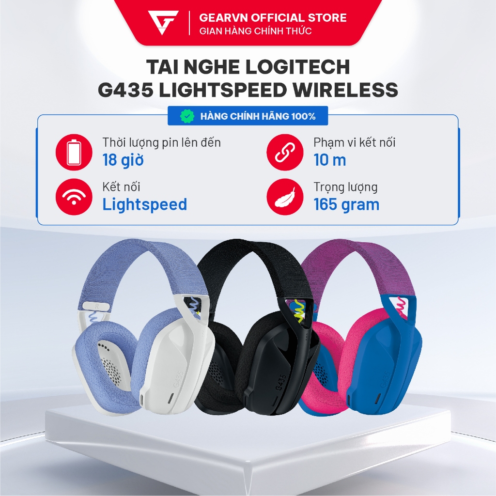 Tai nghe Logitech G435 Lightspeed Wireless