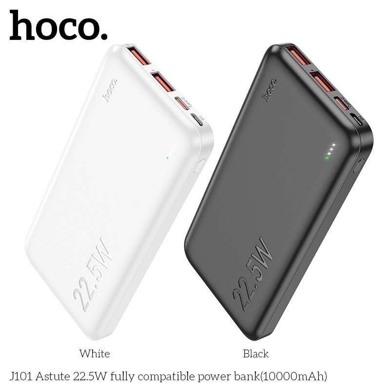 Sạc Hoco J101 10000mAh USB QC 3.0 22.5W, TypeC PD 20W sạc nhanh 2 chiều