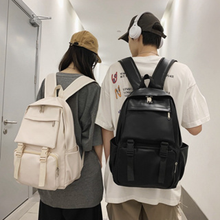 Balo da đi học nam nữ GENBAG balo ulzzang phong cách Hàn Quốc basic nhiều ngăn đựng vừa laptop 15 6 inch BL27