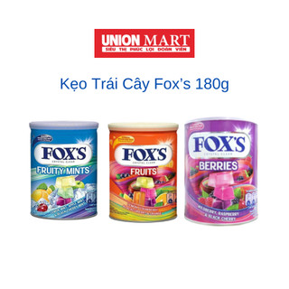 Kẹo hỗn hợp 4 loại trái cây fox's 180g