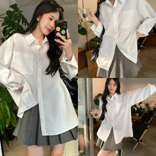 Áo sơmi trắng basic nam nữ oversize , sơmi trắng dễ mặc snupi