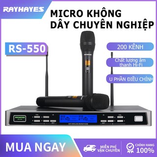RAYHAYES RS-550 ​microphone wireless,micro không dây cao cấp,micro hát karaoke không dây chống hú