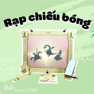 Rạp múa rối bóng cơ bản + 4 truyện song ngữ + full phụ kiện + tuỳ chọn 2 kích thước khung rạp