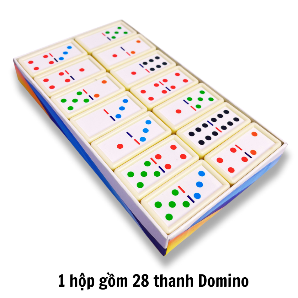 Cờ Domino (Đô mi nô) Đặc LIÊN HIỆP THÀNH, Quân cờ ghép đặc, hình in sắc nét