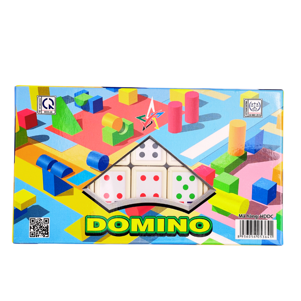 Cờ Domino (Đô mi nô) Đặc LIÊN HIỆP THÀNH, Quân cờ ghép đặc, hình in sắc nét