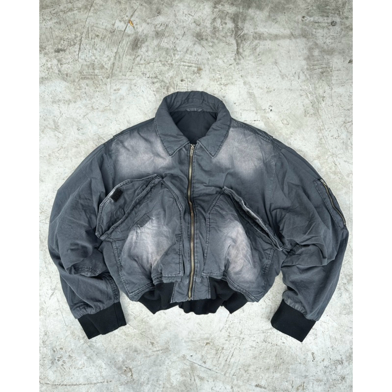 #roiworkshop Áo Khoác Bomber Nam Nữ - Chần Bông Và Xử Lý Nhuộm