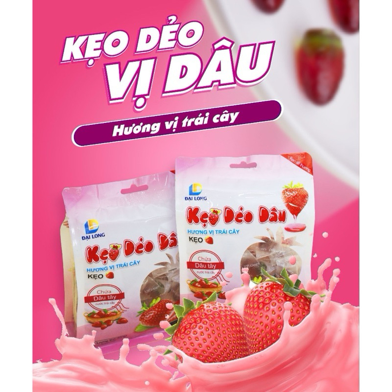 Kẹo Dẻo Dâu Đại Long gói 300g