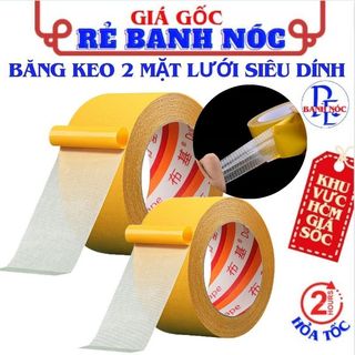 Băng Keo 2 Mặt Siêu Dính Dạng Lưới, Băng Keo Siêu Dính - Băng Keo Lưới - Băng Dính 2 Mặt Sợi Thủy Tinh Chống Nước