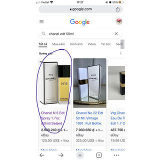 nước hoa ch^** edt 50ml used