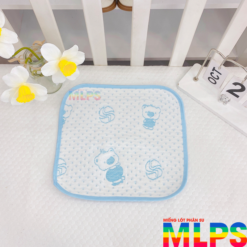 Lót chống thấm thay bỉm cho bé sơ sinh 4 lớp mềm mại siêu thấm 2 size