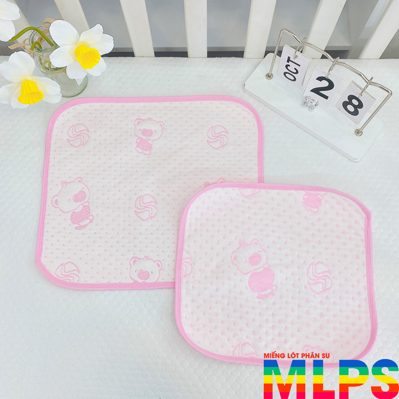 Lót chống thấm thay bỉm cho bé sơ sinh 4 lớp mềm mại siêu thấm 2 size