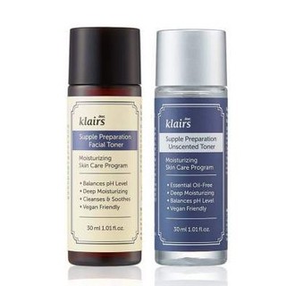 Dear, Klairs nước hoa hồng Supple Preparation Toner 30ml Ngẫu nhiên