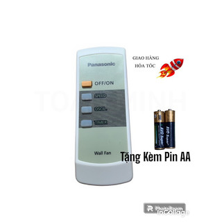 Remote panasonic điều khiển quạt treo tường panasonic tặng kèm pin