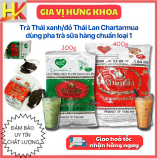  Trà Thái Xanh  Đỏ Thái Lan Chartarmua Gói 200g 400g Dùng Làm Nguyên Liệu Nấu Trà Sữa Tại Nhà,... 
