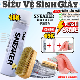 Chai Xịt Tạo Bọt Siêu Vệ Sinh Giày Sneaker Care GATO R ,Bình Xịt Bọt Tuyết Giặt Khô Giày Đạt Chuẩn Chất Lượng 300ml-HOTT