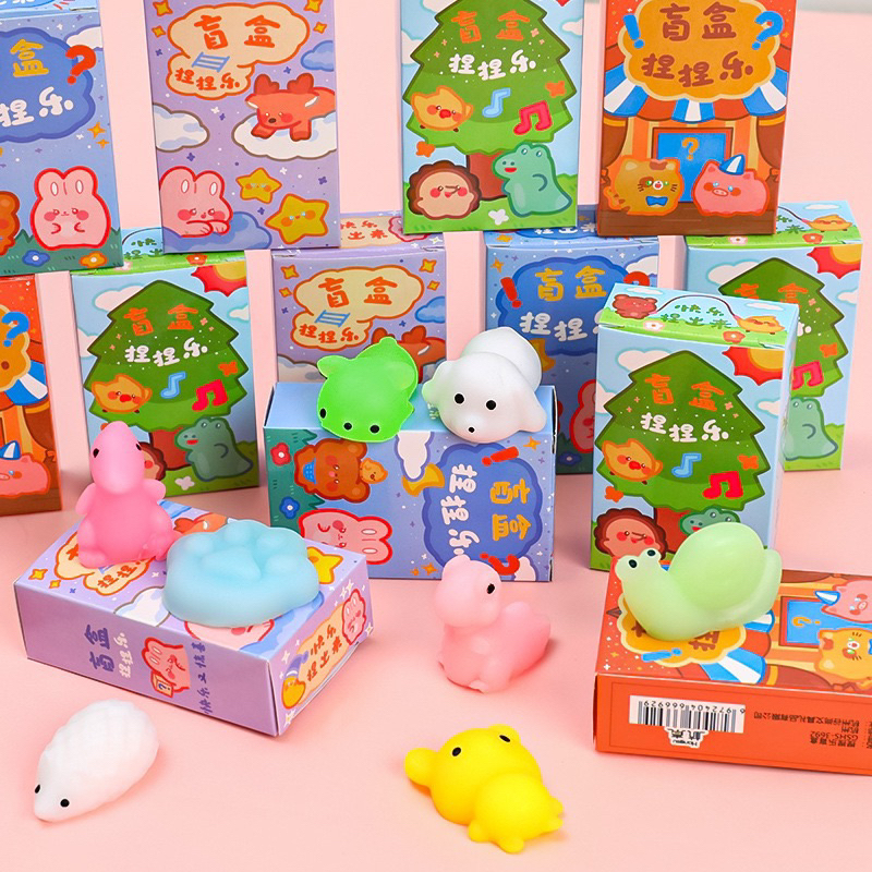 Đồ Chơi Squishy Mochi Mini Giảm Căng Thẳng Stress Cho Trẻ Em Hộp Ngẫu Nhiên