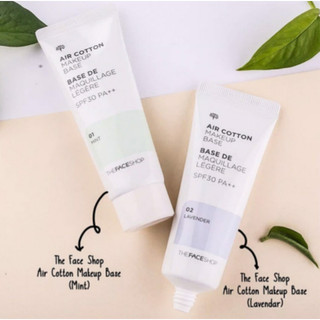 Kem lót kiềm dầu và hiệu chỉnh tông da thefaceshop air cotton makeup base spf30 pa++ 40ml
