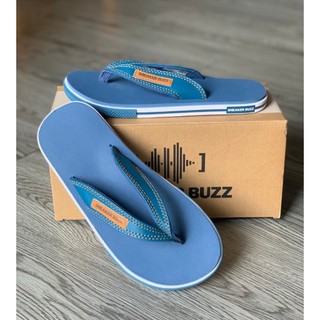 Dép Sneaker Buzz xỏ ngón xanh chữ cách điệu 1SBS058