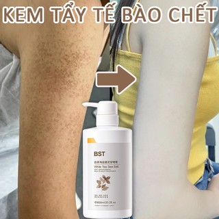  Tẩy Tế Bào Chết Body Gel bùn tẩy da chế muối biển 600ml Loại bỏ nổi da gà Làm trắng da Làm Sạch Sâu Giảm mụn lưng 