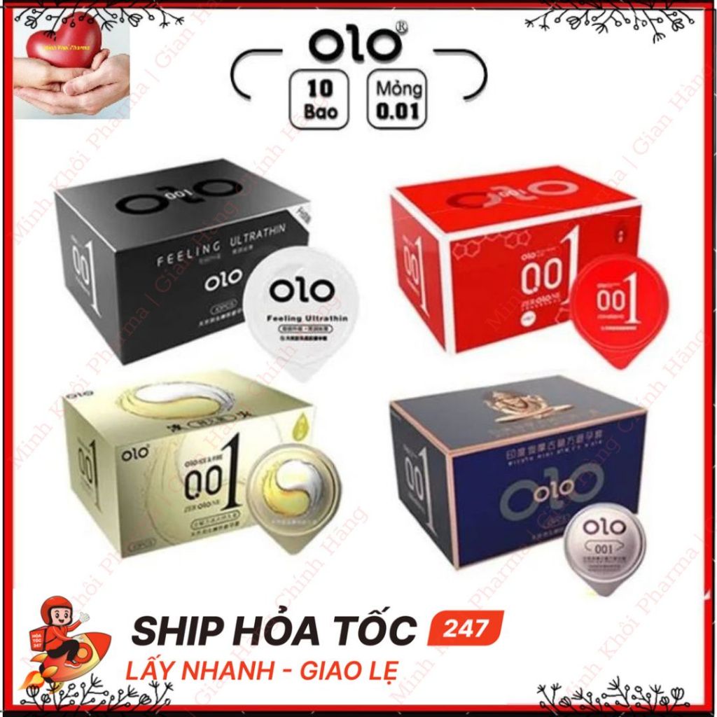 BAO CAO SU OLO 0.01, MỎNG 0.01, NHIỀU GEL, TRUYỀN NHIỆT, GÂN GAI, KÉO DÀI THỜI GIAN, HÀNG CHÍNH HÃNG