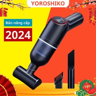 Máy hút bụi mini cầm tay Yoroshiko hút bụi giường nệm ô tô không dây lực hút 20000 Pa bảo hành 24 tháng