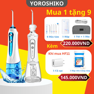 Máy Tăm nước Yoroshiko HF-11P Cao Cấp kèm Xịt Trắng Răng thơm miệng