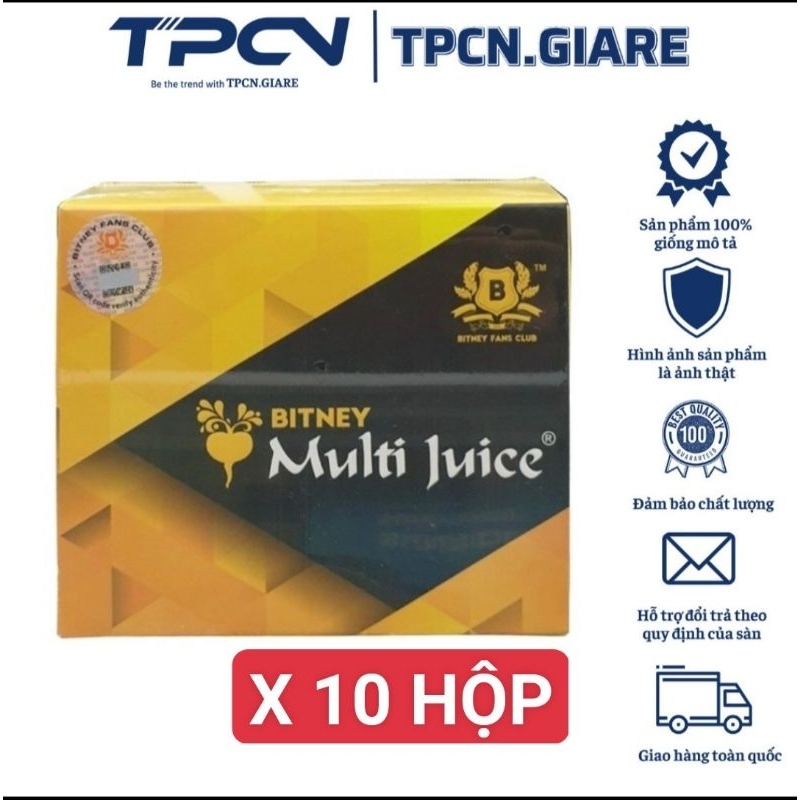 (Hàng chính hãng vị mới)combo 10 hộp Trà Multi Juice Của Malaysia Cân Bằng Chức Năng Sinh Lý Nam Nữ