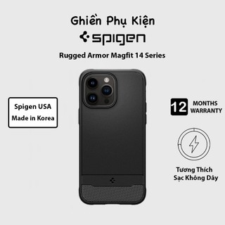 Ốp Lưng Spigen Rugged Armor Magfit Dành Cho iPhone 14 Series