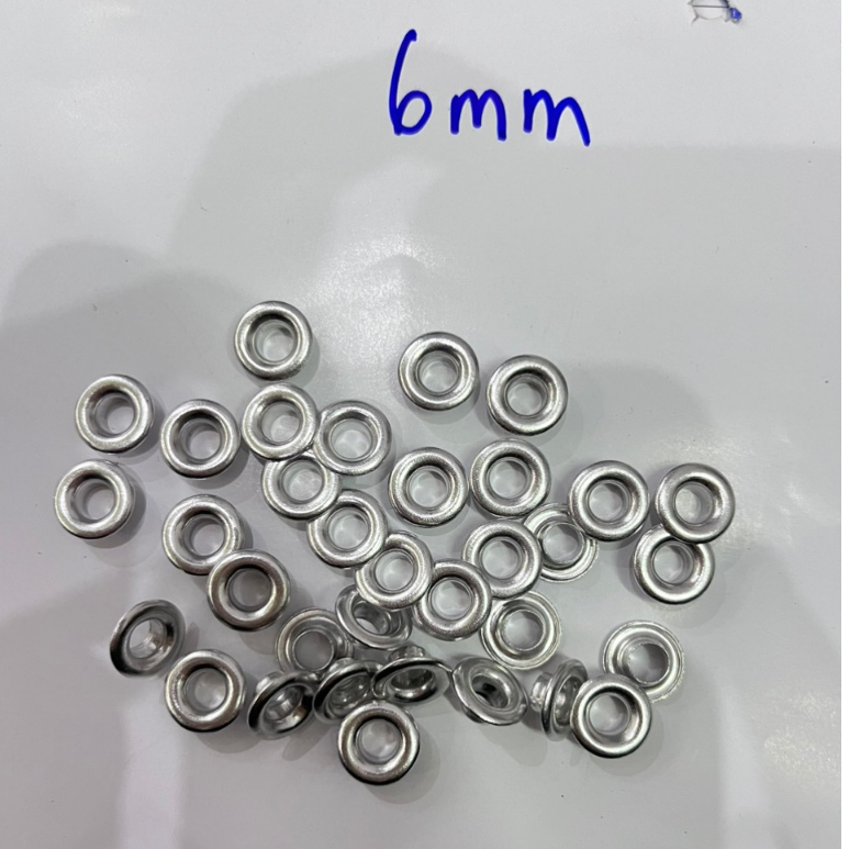 Khoen mắt cáo nhôm Size 4mm,5mm,6mm,8mm,10mm,12mm,14mm,17mm Bịch 100 cái Đóng giày bata, đóng bạt
