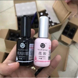 Base-Top-Cứng Móng Hoa Hồng chai 15ml làm móng