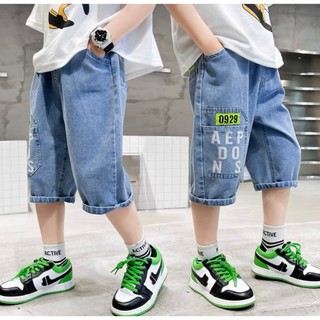 Quần jean bé trai - Quần ngố jean - Jean mềm co giãn size 25-58kg
