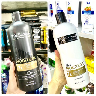 DẦU GỘI DÂU XẢ TÓC TRESEMME MỸ M MOISTURE RICH SHAMPOO DÀNH CHO TÓC KHÔ, SƠ RỐI, GÃY RỤNG, CHẺ NGỌN 1L15