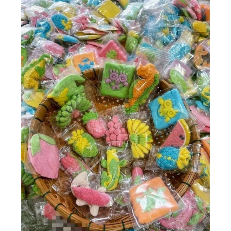 Túi 500g Kẹo dẻo trái cây mix vị thơm ngon