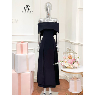 Váy trễ vai dài xoè cup 𝐀𝐒𝐇𝐘𝐋𝐄𝐘